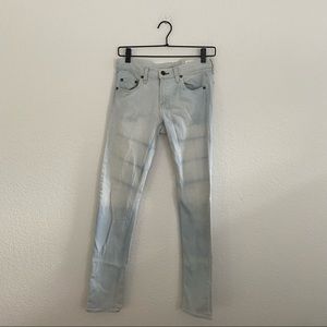 RAG & BONE Women's 28 Light Blue Wash "Dre" Skinny Denim Jean